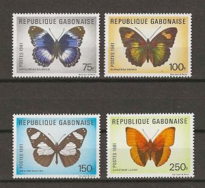 GABON 1981 SG 786/789 MNH