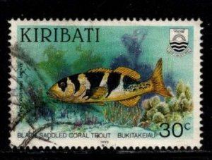 Kiribati - #546 Black Saddled Coral Trout  -  Used