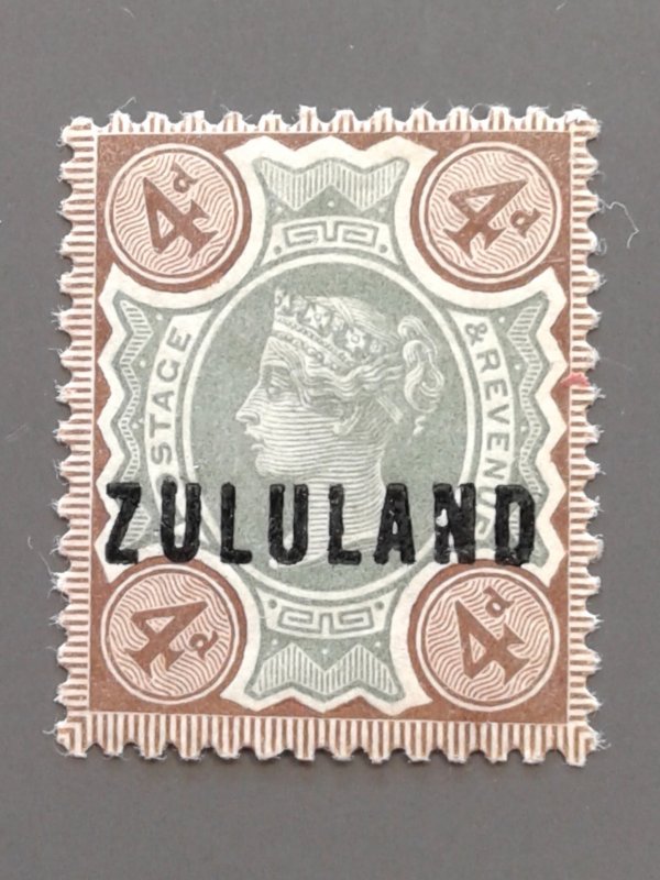 Zululand 6 F-VF MH. Scott $ 62.50