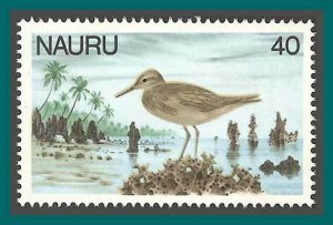 Nauru 1978 Definitives, 40c Wandering Tattler Bird, MNH 177,SG186
