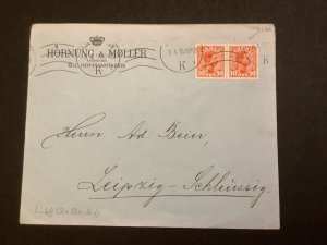 Denmark 1915 Hornung & Moller Stamp Cover R40853