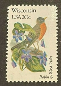 Scott#: 2001 - Wisconsin single stamp MNH OG