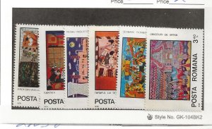 ROMANIA Sc 2816-21 NH issue of 1979 - ART