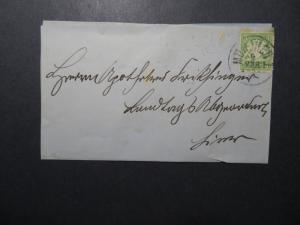 Bavaria 1888 Cover to Munich / Cut on 3 Sides - Z12331