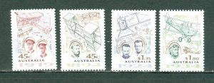 AUSTRALIA 1994 AVIATION #1381-1384 SET MNH...$8.50