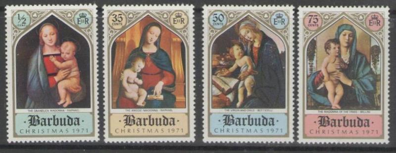 BARBUDA SG98/101 1971 CHRISTMAS MNH