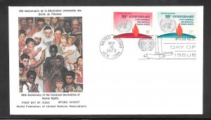 United Nations #242-43 FDC Cachet (A2834)