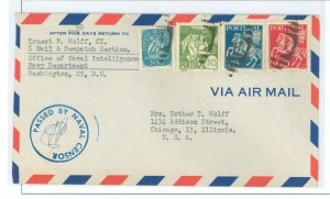 Portugal  Censored, office of Naval attache