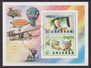 Grenada Zeppelin,Airplane 841 Souvenir Sheet CTO VF