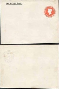 ES23 QV 4d stamped to Order Per Parcel Post Ungummed Label