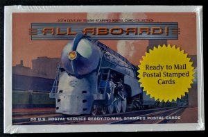1999 US Sc. #UX307-UX311 booklet of 20 postal cards, mint, sealed, very nice