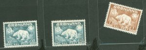 Greenland #7-9 Unused Single