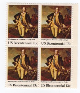 Scott #1704 Washington at Princeton by Peale Block Of 4 Stamps - MNH