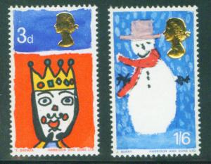 Great Britain Scott 478-479 Christmas 1966 stamp set MNH**