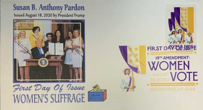 AFDCS 5523 Women's Suffrage Donald Trump Pardons Susan Anthony Sececa Falls DCP