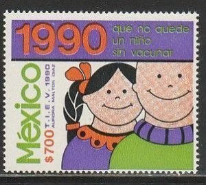 MEXICO 1640, ERADICATION OF POLIO. MINT, NH. VF.