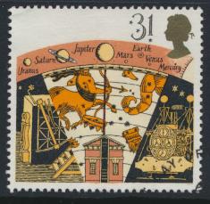 Great Britain  SG 1524 SC# 1338 Used / FU with First Day Cancel - Astronomy