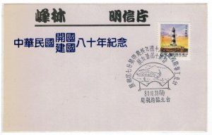 China Taiwan 1991 FDC Stamps Scott 2673 Lighthouse