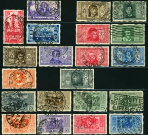ITALY #265-267 #268-277 #280-286 Postage Stamp Collection 1931-1932 EUROPE Used