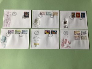 Liechtenstein 1973 postal stamps covers 6 items Ref A1358