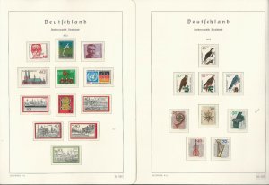 Germany Stamp Collection on 24 Hingless Lighthouse Pages, 1971-1976, JFZ