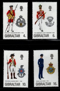 Gibraltar Scott 310-313 MNH** Military stamp set 1974 issue