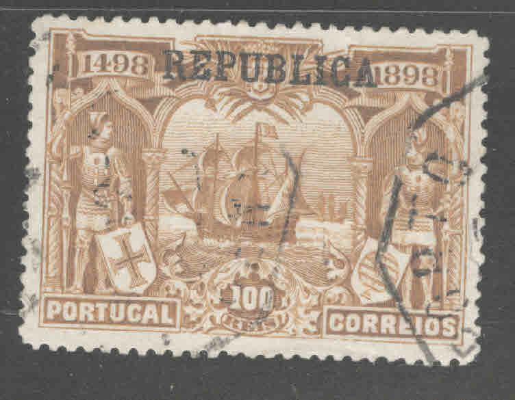 PORTUGAL Scott 191 from 1911 Vasco da Gamma overprint