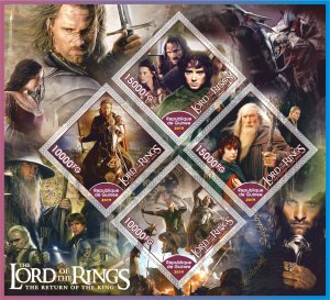 Stamps. Cinema. Lord of the Rings 2019 year 1+1 sheets perforated