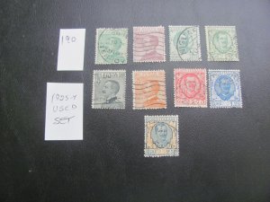 ITALY 1925-27 USED  SET   (190)