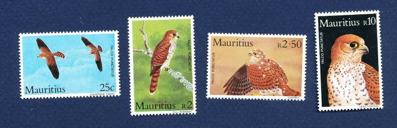 MAURITIUS - Scott 583-586 - FVF MNH - BIRDS - 1984