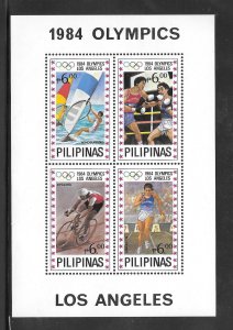 Philippines #1705 MNH 1984 SUMMER OLYMPIC GAMES Souvenir Sheet (12362)