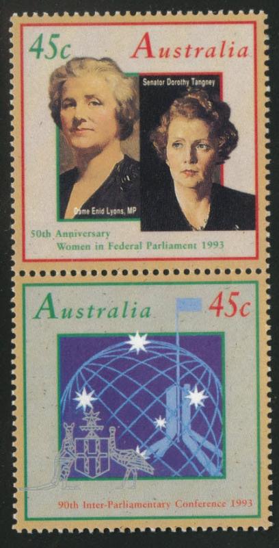 AUSTRALIA Scott 1340-1341= 1341a MNH** 1993 