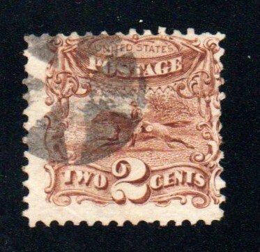 Sc 113 - 1869 2 Cent Brown Pony and Rider ⭐⭐⭐⭐⭐