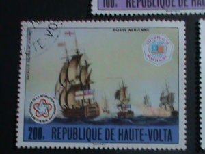 UPPER VOLTA STAMP-1976-BICENTENARY OF AMERICAN REVOLUTION CTO SET   VERY FINE