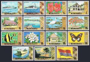 Kiribati 327-340A,327a-340c unwmk,MNH.Michel 324-326,353 X,Y. Butterfly,Birds