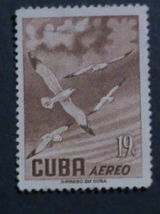 ​CUBA 1956-SC#C139 66 YEARS OLD- AIRMAIL STAMP-  WOOD DUCKS MNH -VERY FINE