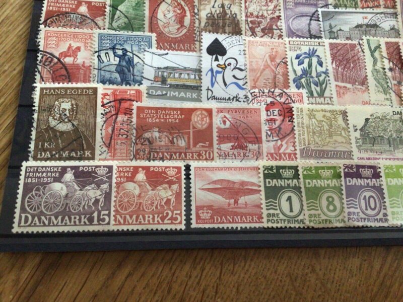 Denmark mounted mint or used stamps  A12361