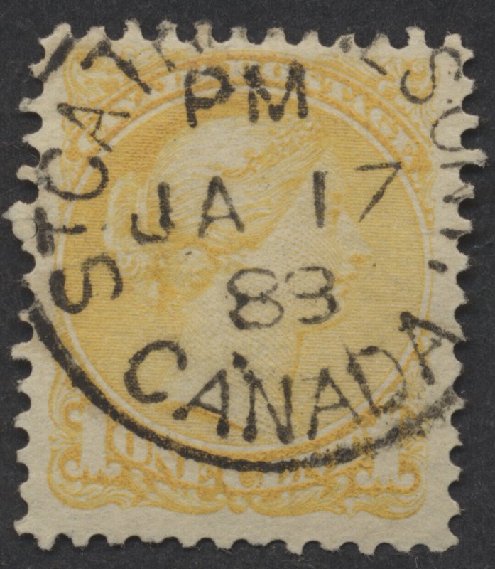 Canada #35 1c Small Queen SON St Catharines Ont Canada CDS JA 17 88 p12 x 12.25