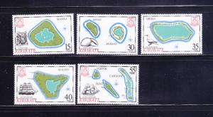 Kiribati 475-479 Set MNH Maps (B)