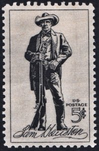 SC#1242 5¢ Sam Houston Issue (1964) MNH