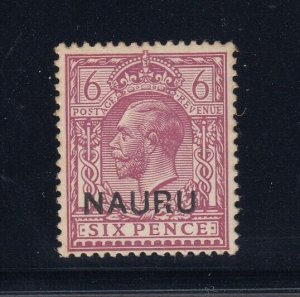 Nauru, SG 10a, MLH NAUP.U variety - early state of the flaw