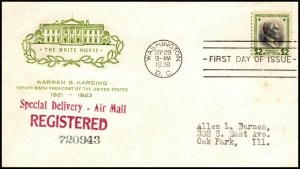 Scott 833 $2.00 Harding House Of Farnam FDC Typed Address Planty 833-45