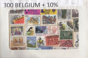 A Nice Selection Of 300 Mixed Condition Stamps From Belgium.    #02 BELG300a