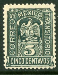 MEXICO 369 5cts PERF TRANSITORIO ISSUE. MINT NH. (230)