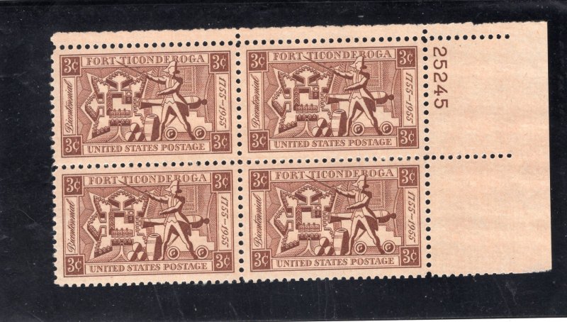 1071 Fort Ticonderoga, MNH UR-PB/4