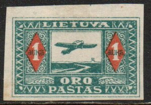 Lithuania Sc # C5 Mint Hinged Imperforate