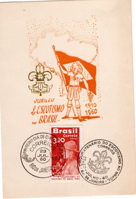 Brazil 1960 Sc C101 FD Maximum card 1
