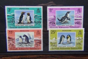 British Antarctic Territory 1979 Penguins set MNH
