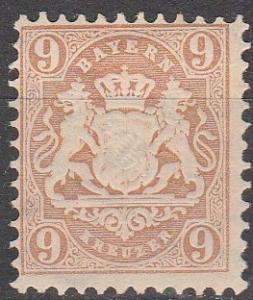 Bavaria #27  F-VF Unused CV $5.50  (A13058)