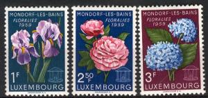 LUXEMBOURG 1959 Scott 351-53 Cmplt mh set - scv $1.50 Less 50%=$0.75 Buy it Now!